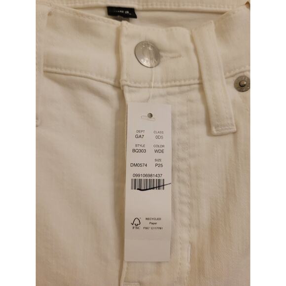 NWT J. Crew 9" Demi-Boot Crop Jean In White Wash 25P - Picture 6 of 7